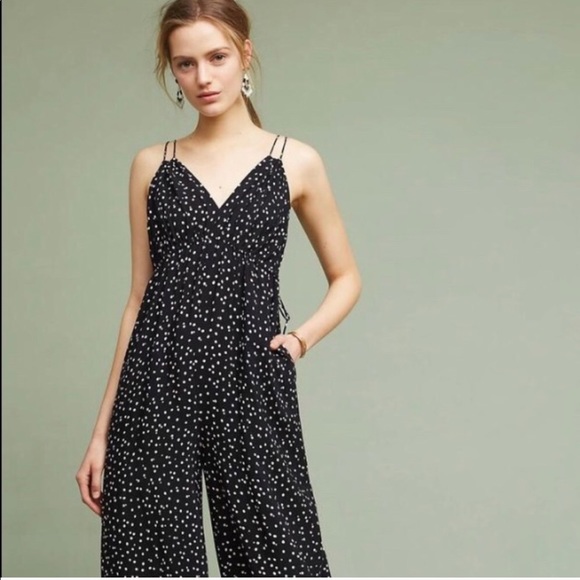 Anthropologie Pants - Anthropologie polka dot jumpsuit